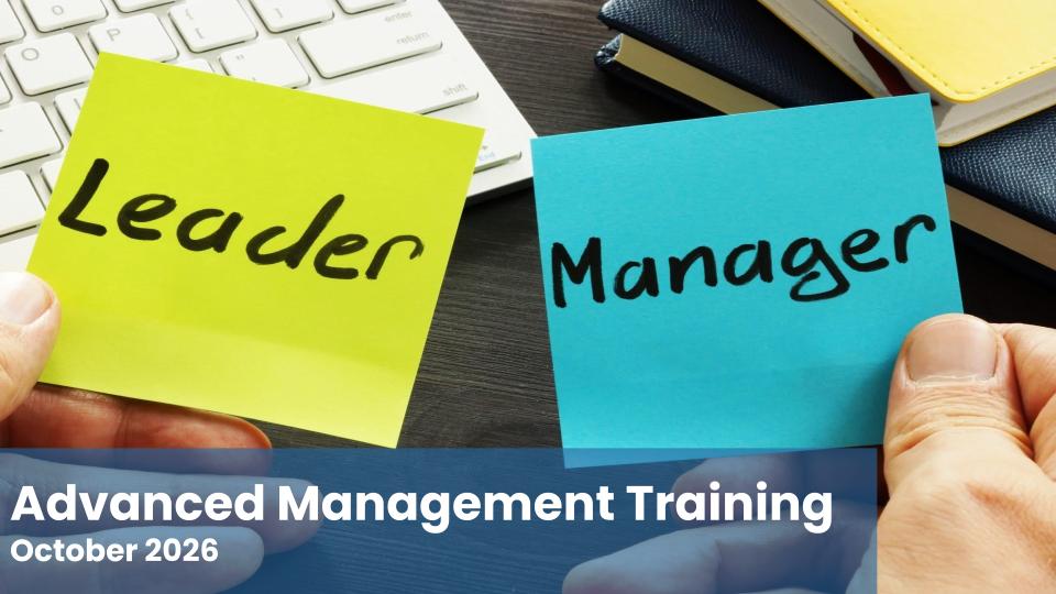 Advanced Management Training October 2026